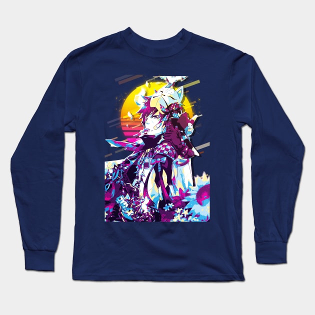 Rin Okumura - Ao no Exorcist (Blue Exorcist) Long Sleeve T-Shirt by 80sRetro